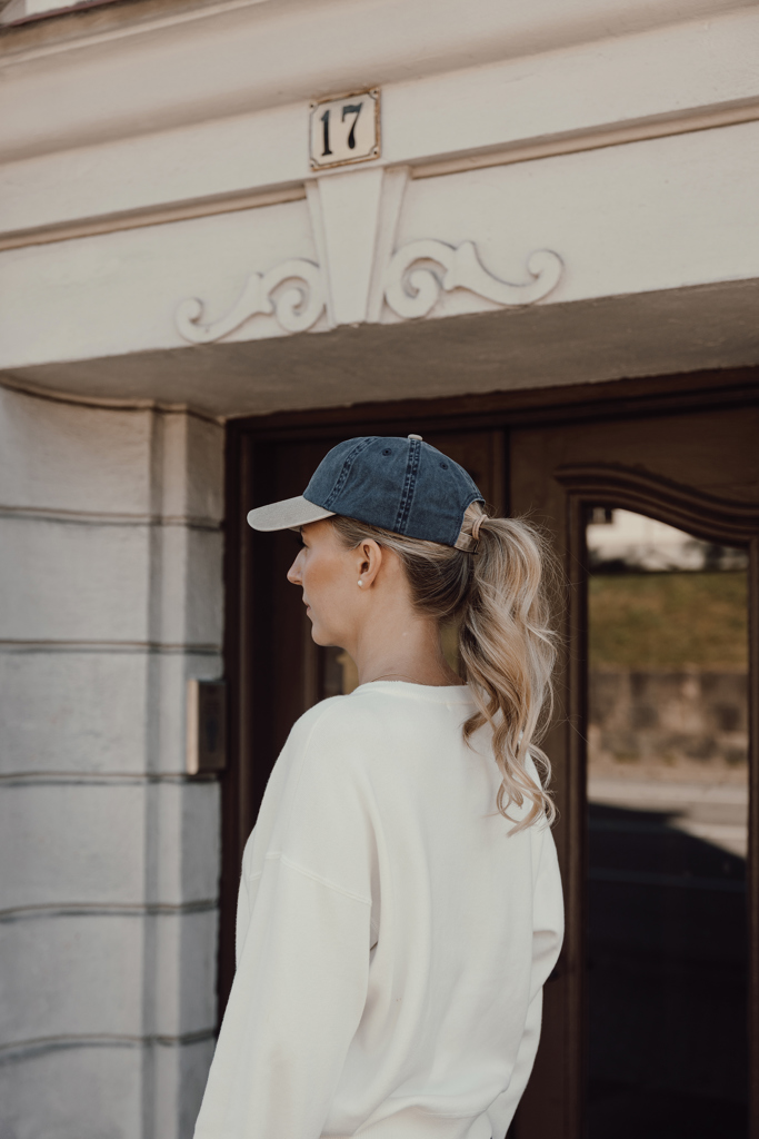 azul marino Gorra algodón bicolor 270 g/m² con 6 paneles BEAU AWARE™