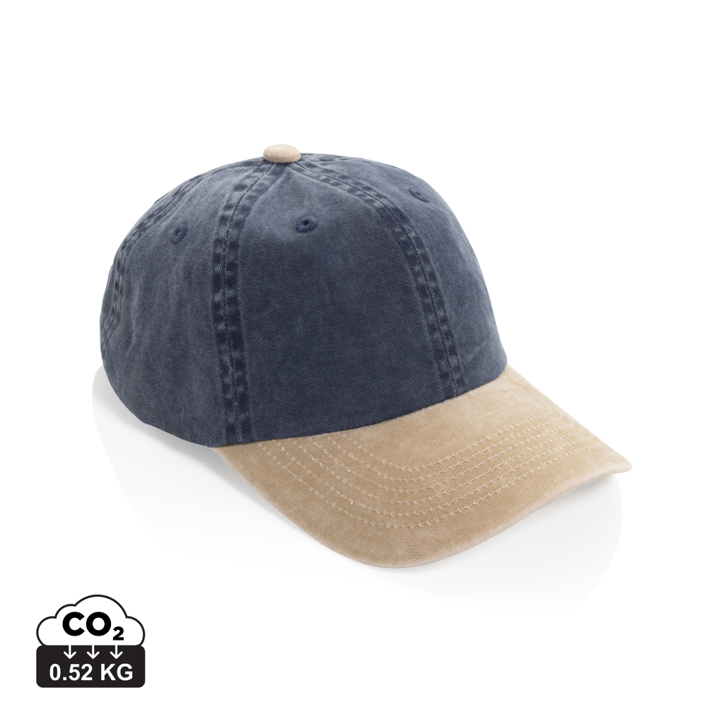 azul marino Gorra algodón bicolor 270 g/m² con 6 paneles BEAU AWARE™