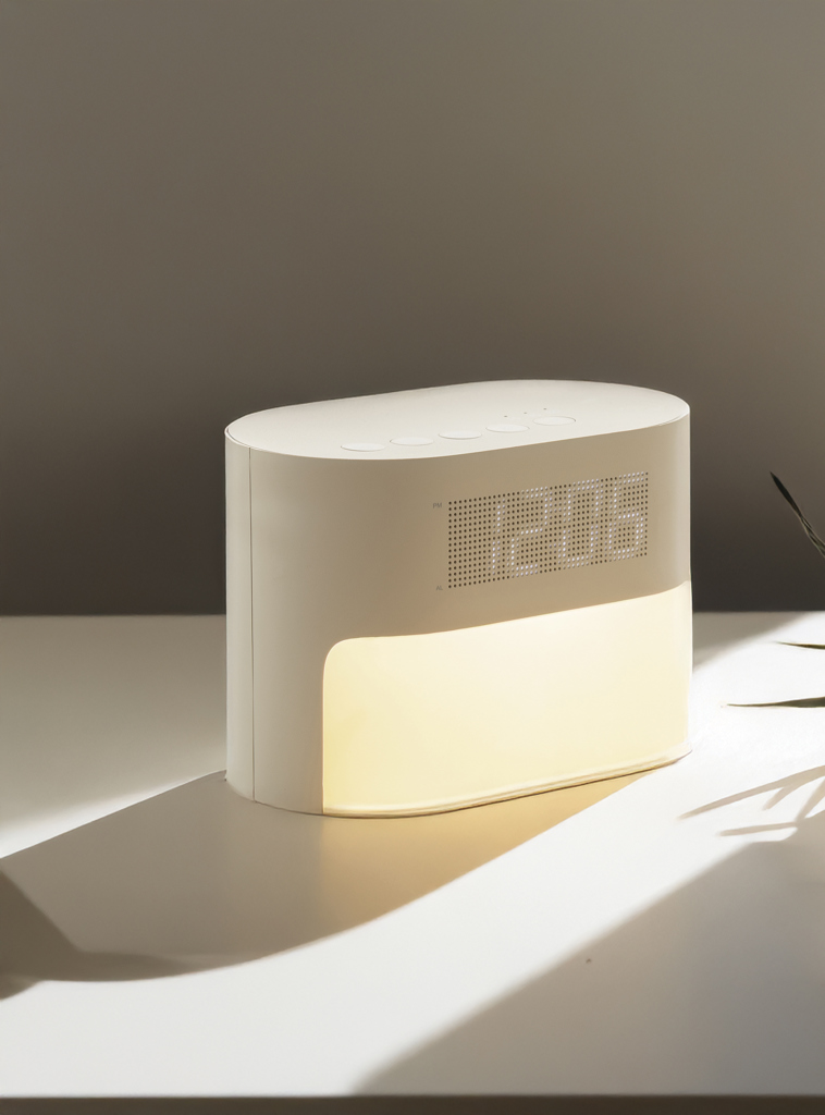 Picture of LumaRise RCS reycled plastic white noise alarm clock