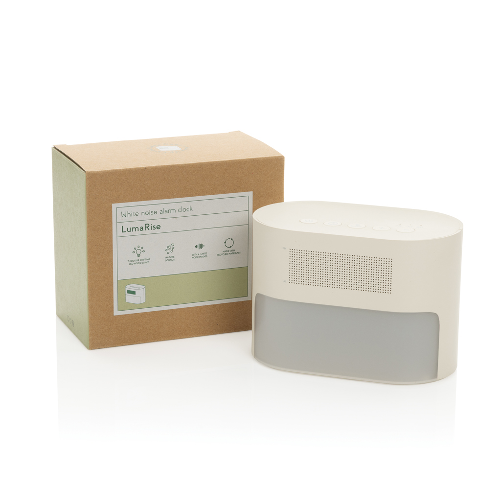 Picture of LumaRise RCS reycled plastic white noise alarm clock