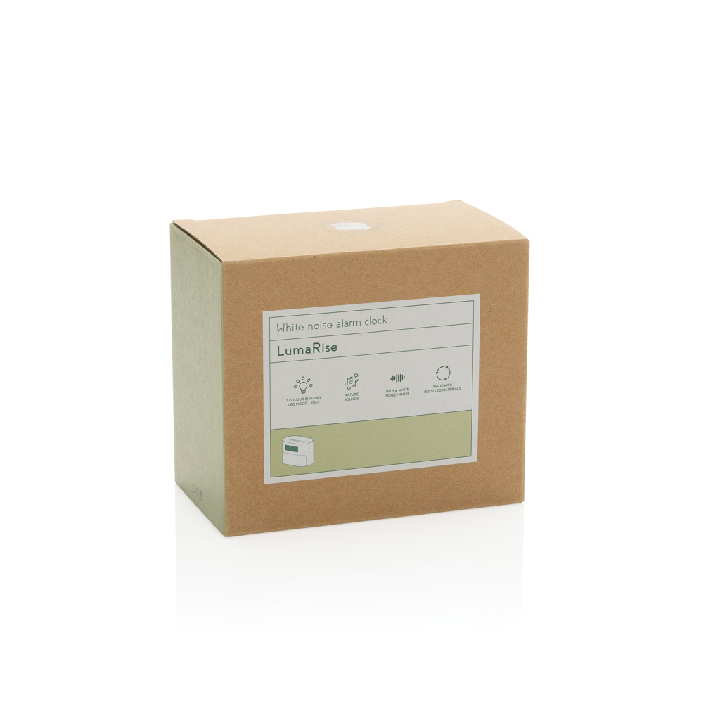 Picture of LumaRise RCS reycled plastic white noise alarm clock