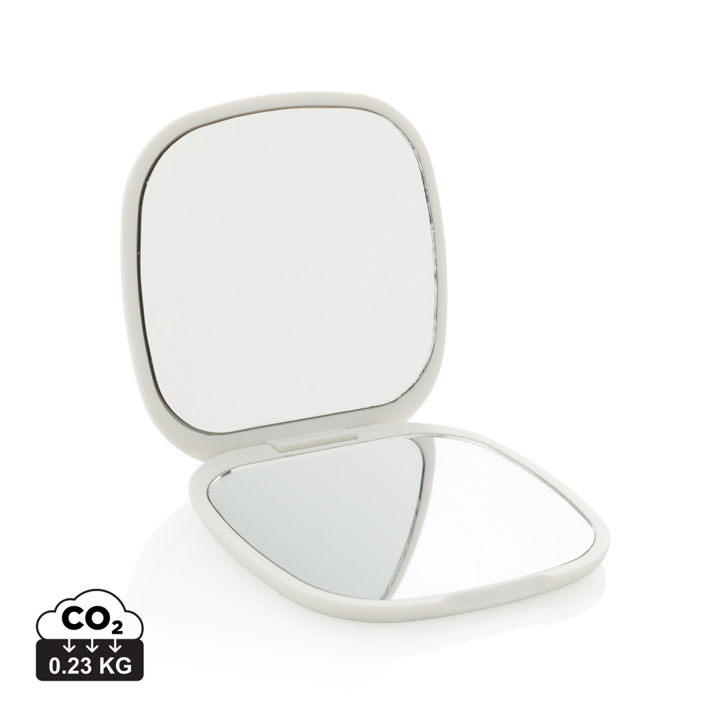 blanco Espejo de maquillaje de plástico reciclado Reflecta RCS