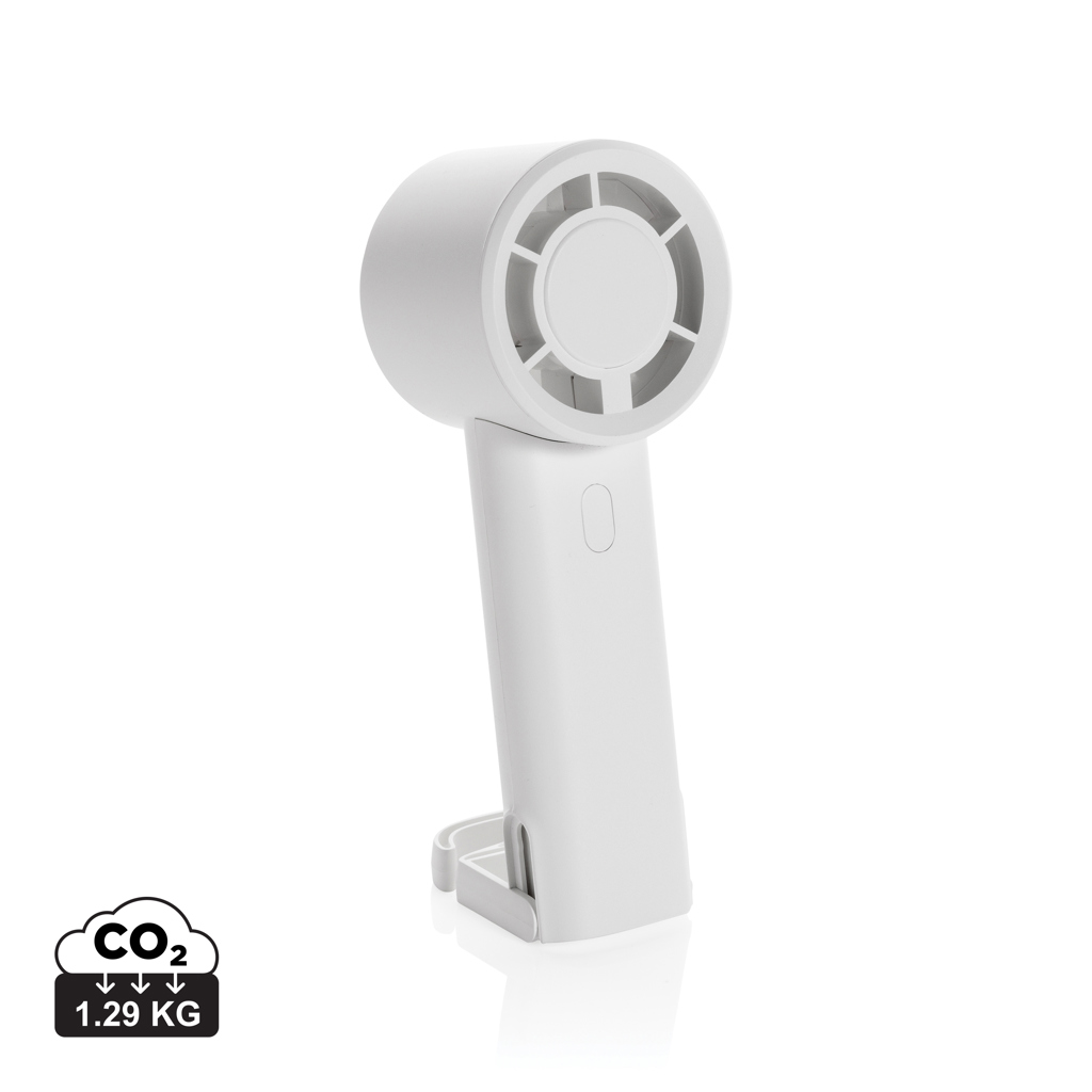 blanco Ventilador portátil recargable Twist RCS plástico reciclado