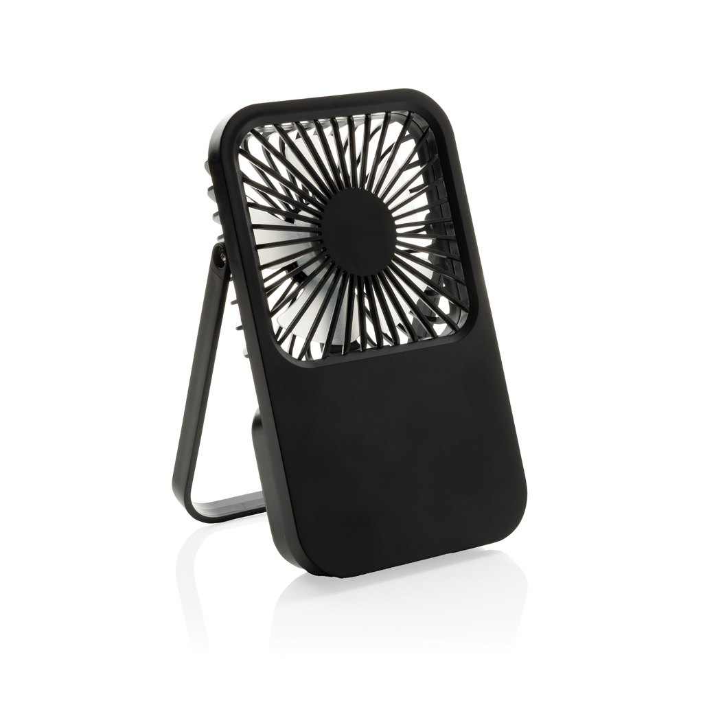 Picture of Aervina RCS recycled plastic re-chargeable desk fan
