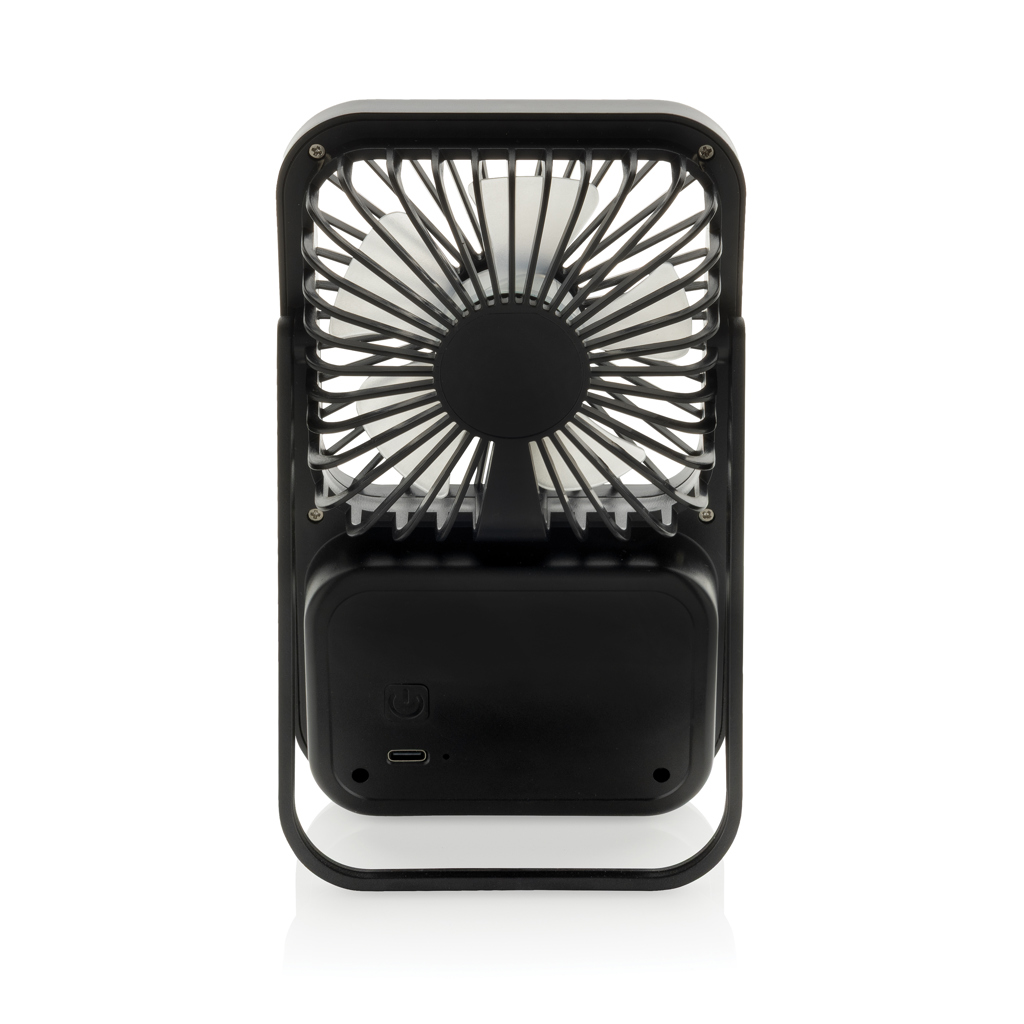 Picture of Aervina RCS recycled plastic re-chargeable desk fan