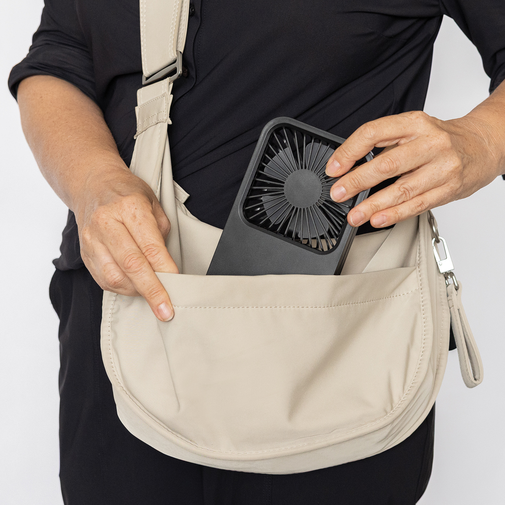 Picture of Aervina RCS recycled plastic re-chargeable desk fan