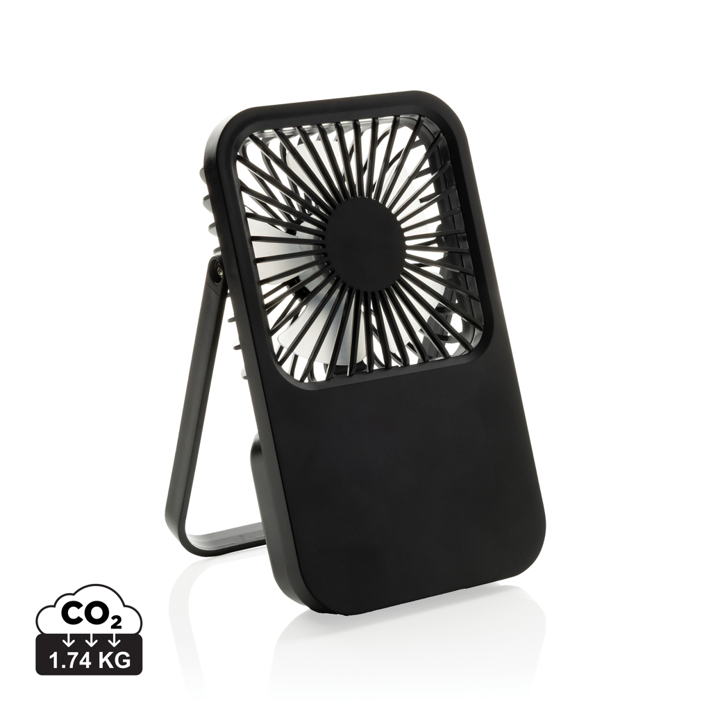 Picture of Aervina RCS recycled plastic re-chargeable desk fan