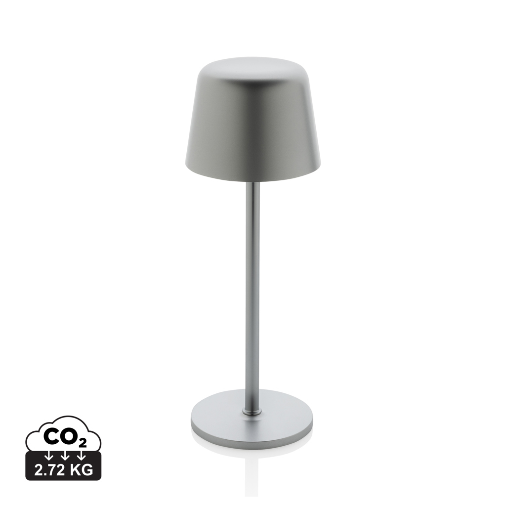 plata Lámpara de mesa Zenic RCS plástico reciclado recargable USB