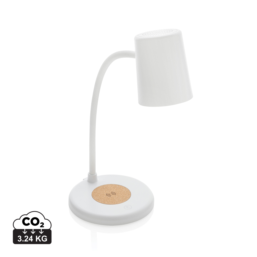 Lámpara escritorio inalámbrica Zenara 15W reciclado RCS