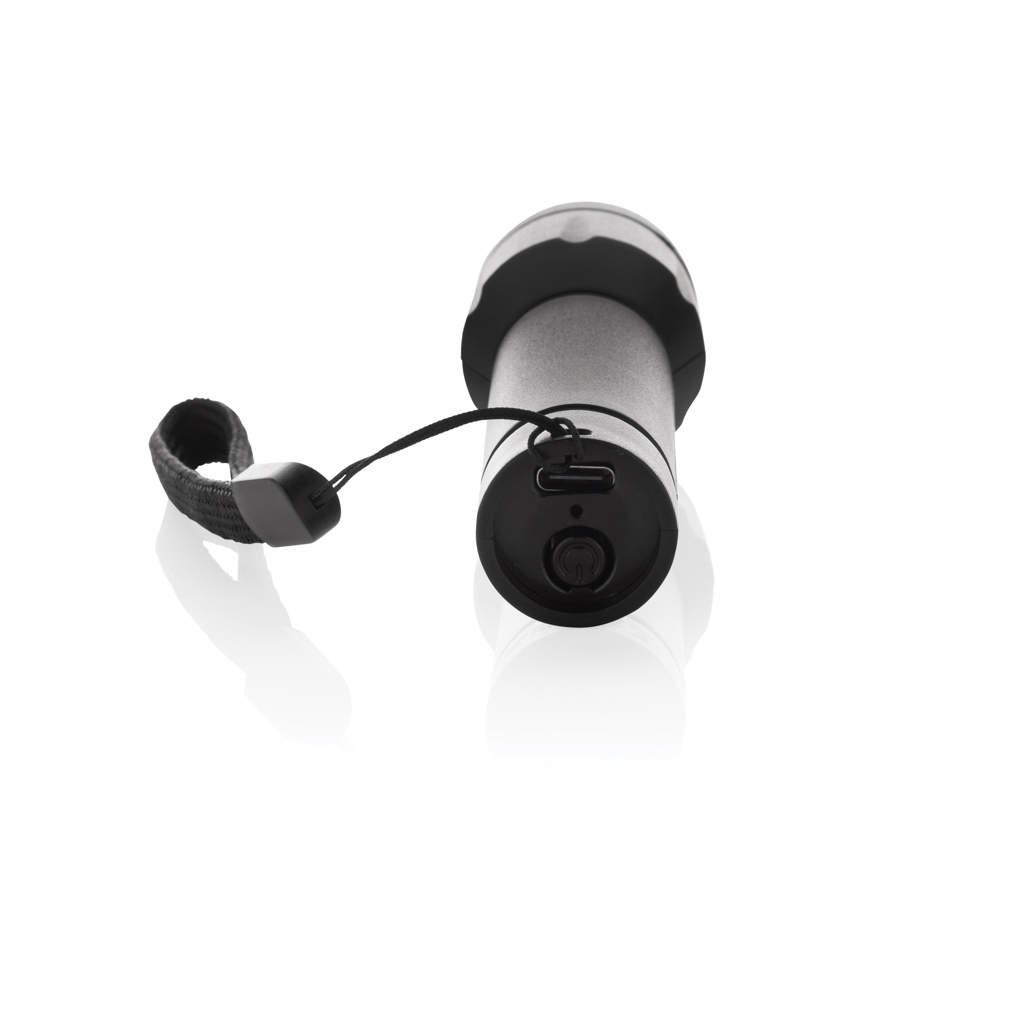 Picture of Flara RSC recycled plastic USB-rechargeable torch