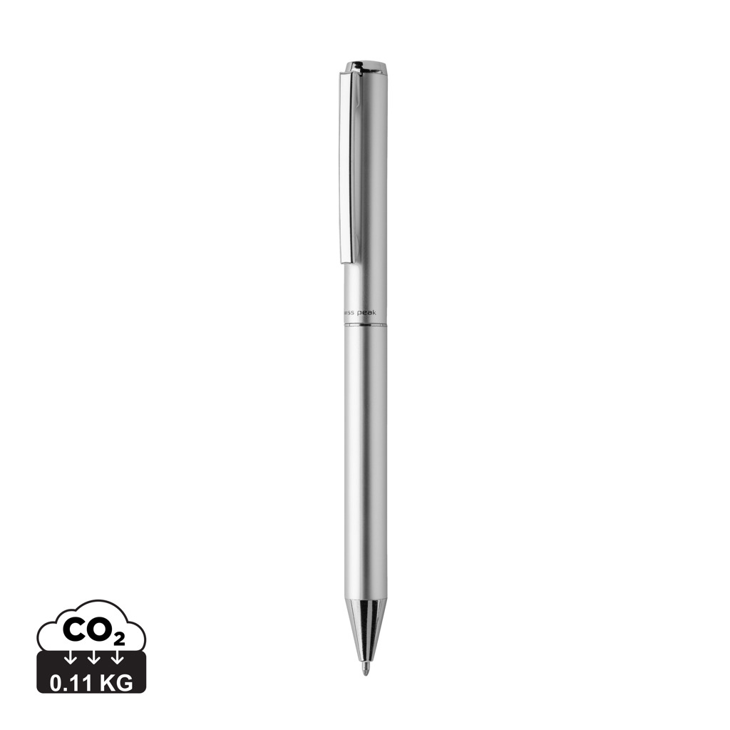 Swiss Peak Cedar RCS certificeret genanvendt aluminium pen, sølv