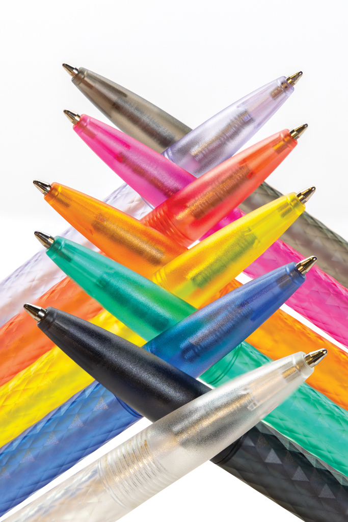 Bolígrafo X3 de plástico PC reciclado GRS