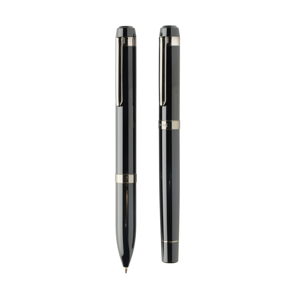 Coffret de stylos en acier recyclé Swiss Peak OSLO