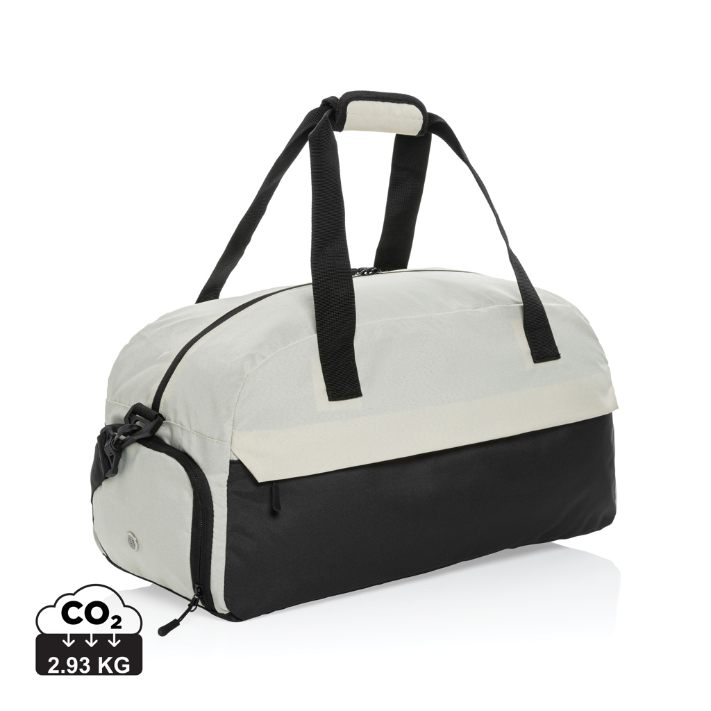 Kazu AWARE™ RPET basic weekend duffel, off-white