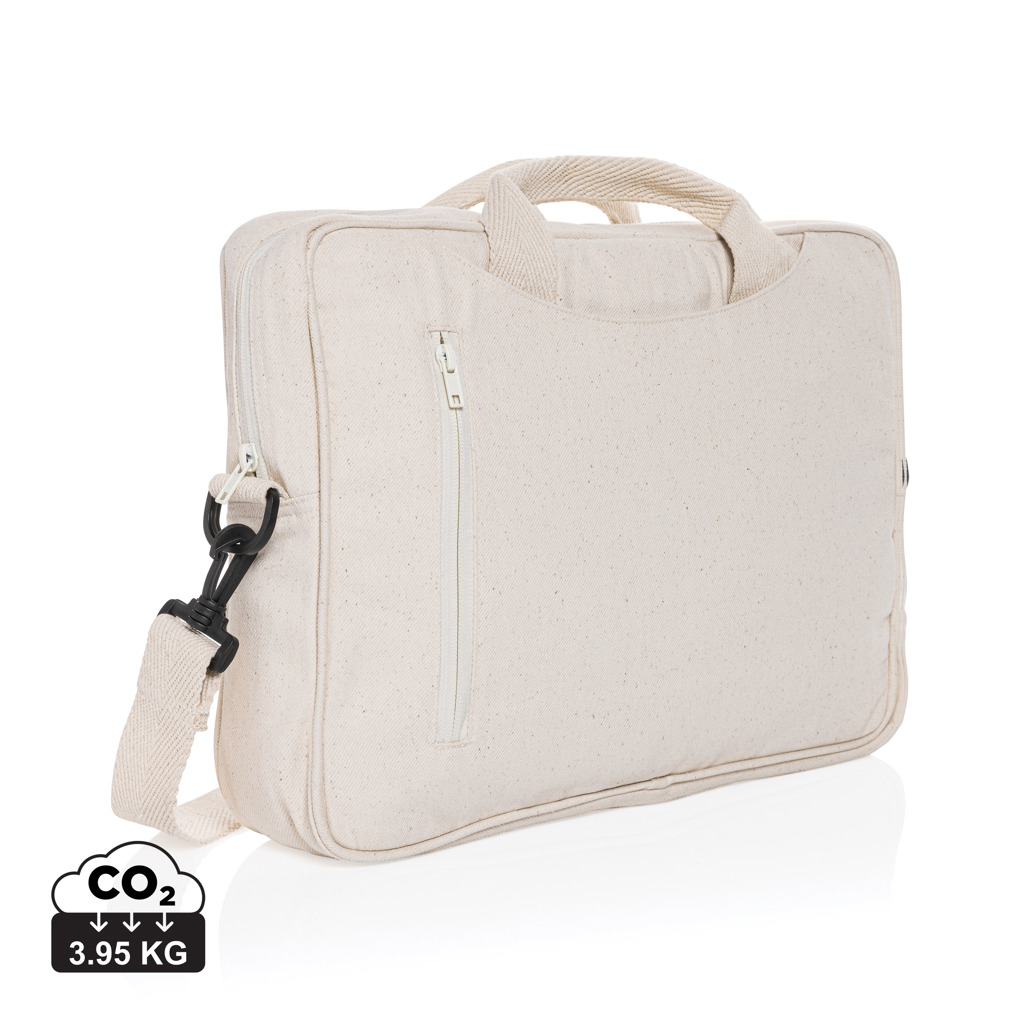 Laluka AWARE™ 15,4 tommer laptop taske i genanvendt bomuld, off-white