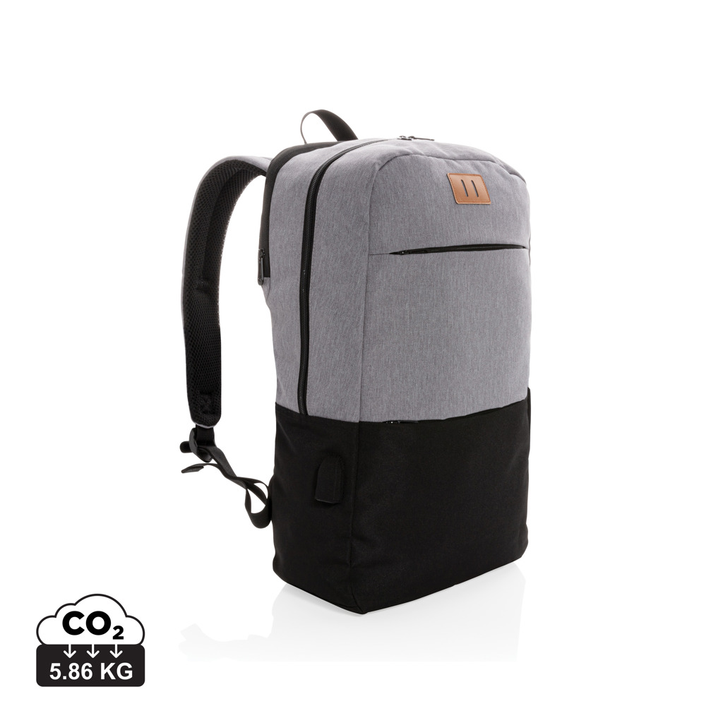 Mochila moderna ordenador 15,6¨ USB y RFID sin PVC