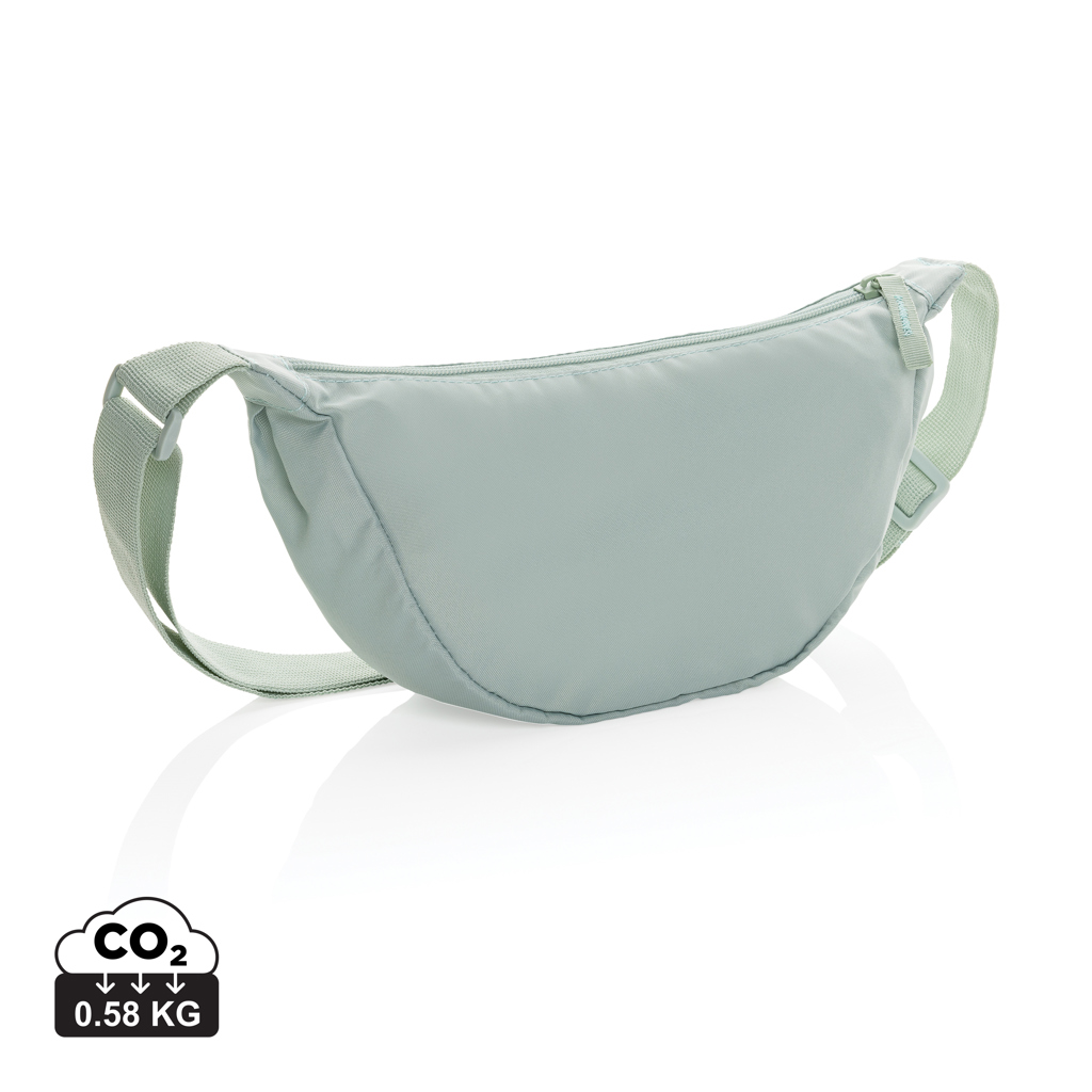 Crescent AWARE™ RPET halvmåne sling bag, Iceberg green