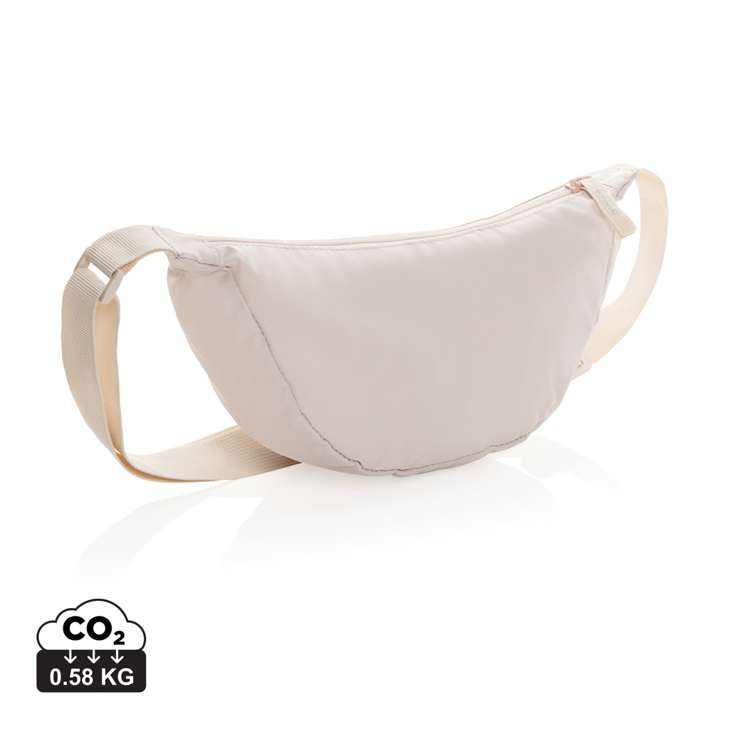 Crescent AWARE™ RPET halvmåne sling bag, beige