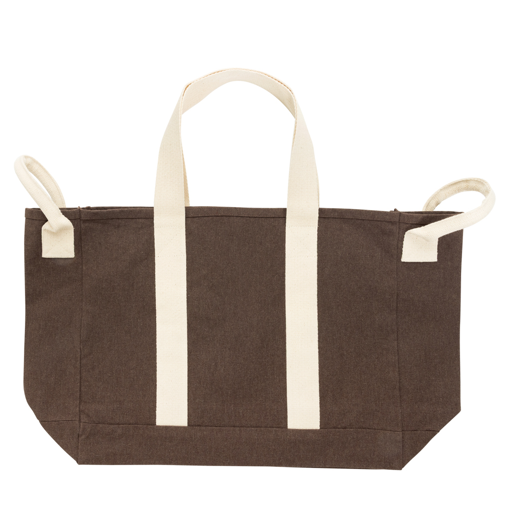 marron Bolsa playa BEAU AWARE™ lona reciclada 400 g/m² asa lateral