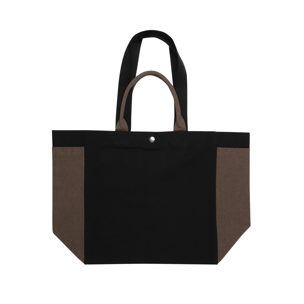 negro Bolsa de compra BEAU AWARE™ de lona reciclada 400 g/m²