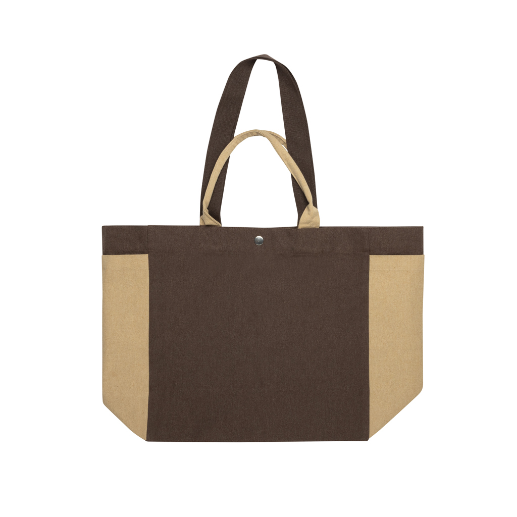 marron Bolsa de compra BEAU AWARE™ de lona reciclada 400 g/m²