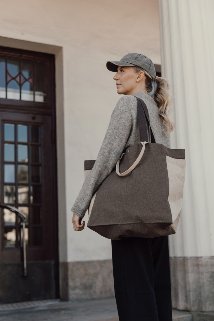 Bolsa de compra BEAU AWARE™ de lona reciclada 400 g/m²