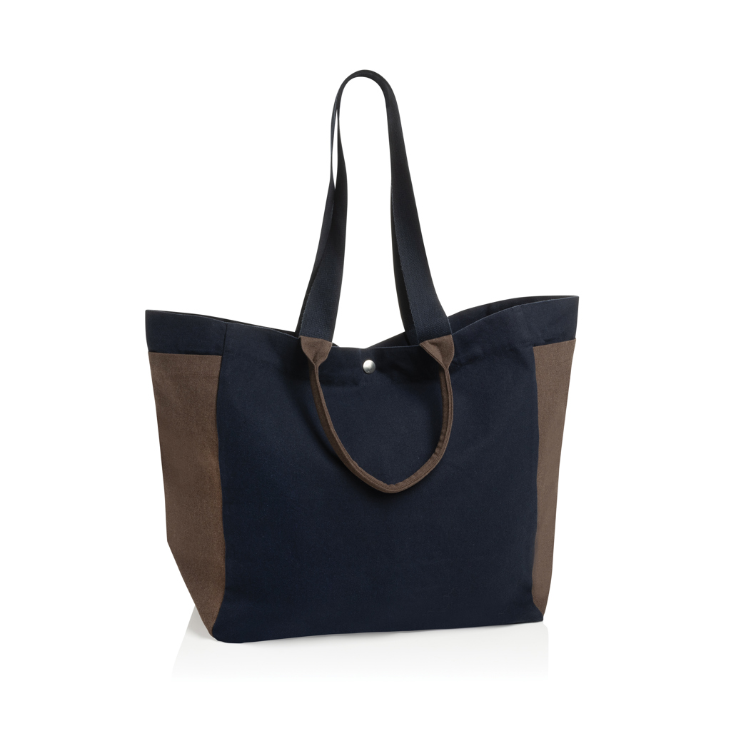 azul marino Bolsa de compra BEAU AWARE™ de lona reciclada 400 g/m²