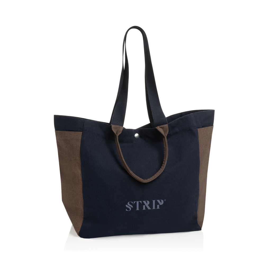 azul marino Bolsa de compra BEAU AWARE™ de lona reciclada 400 g/m²