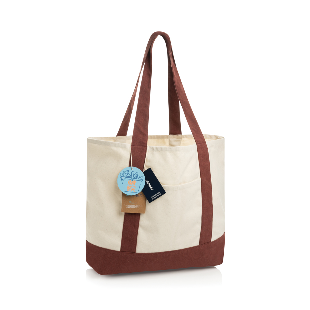 Sac cabas 350gsm en coton recyclé AWARE™ SHOP LOCAL