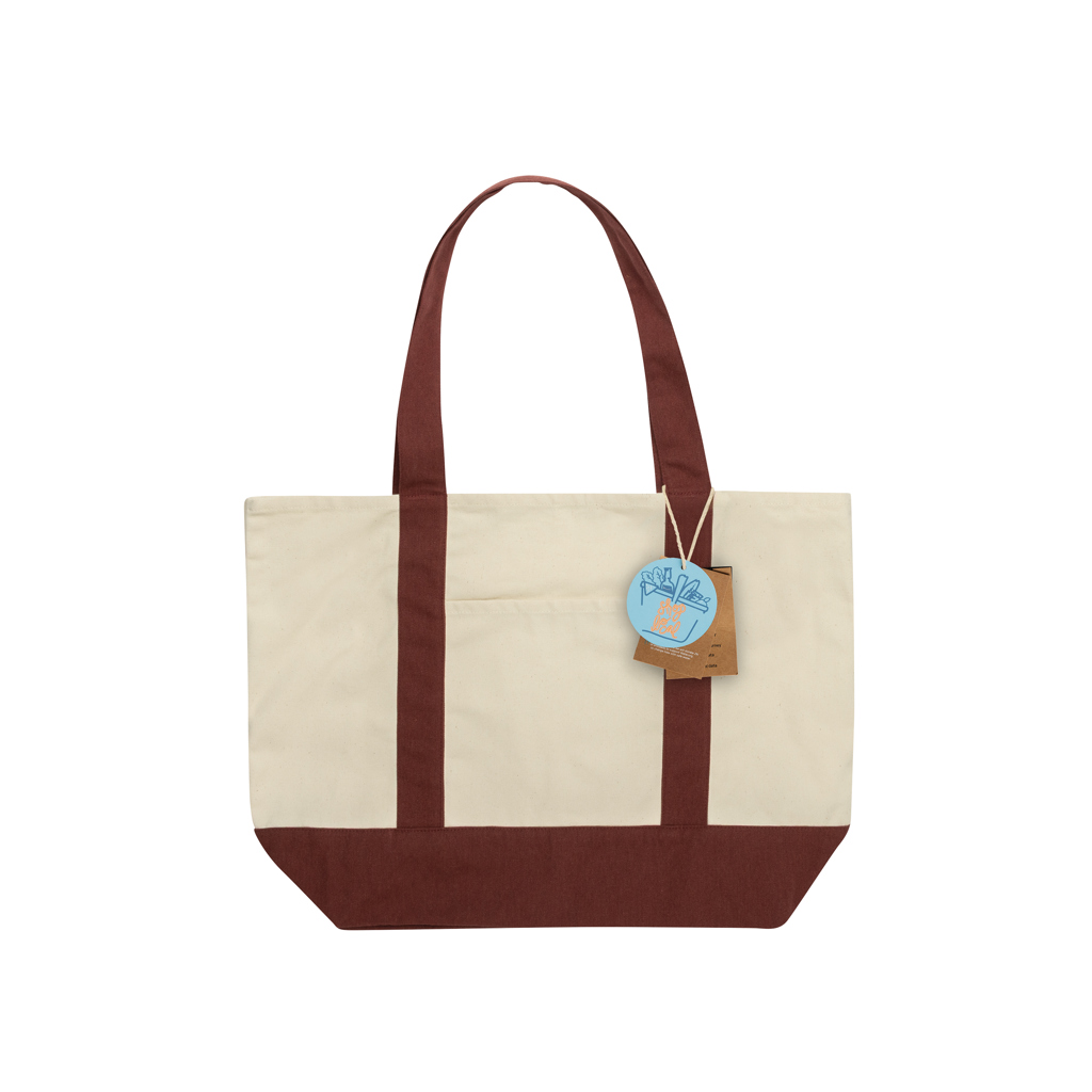 Sac cabas 350gsm en coton recyclé AWARE™ SHOP LOCAL