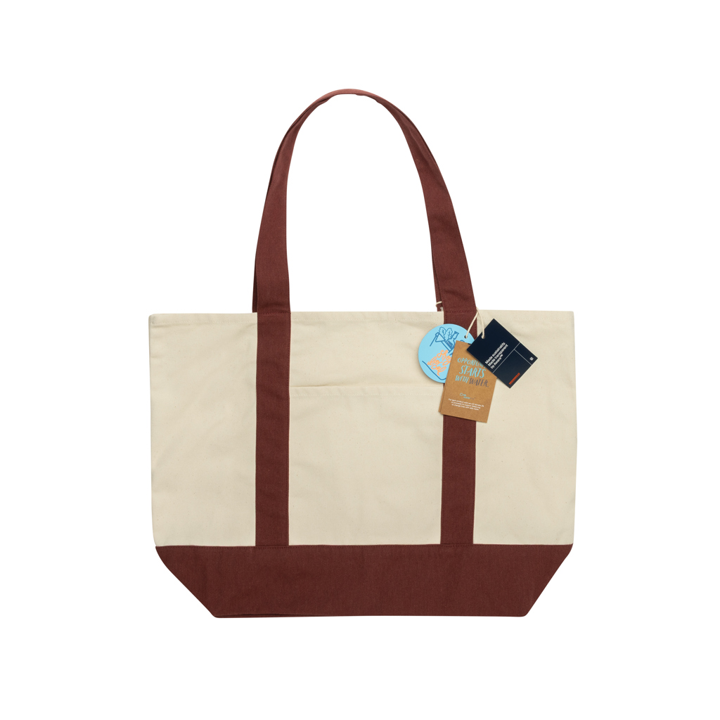 Sac cabas 350gsm en coton recyclé AWARE™ SHOP LOCAL