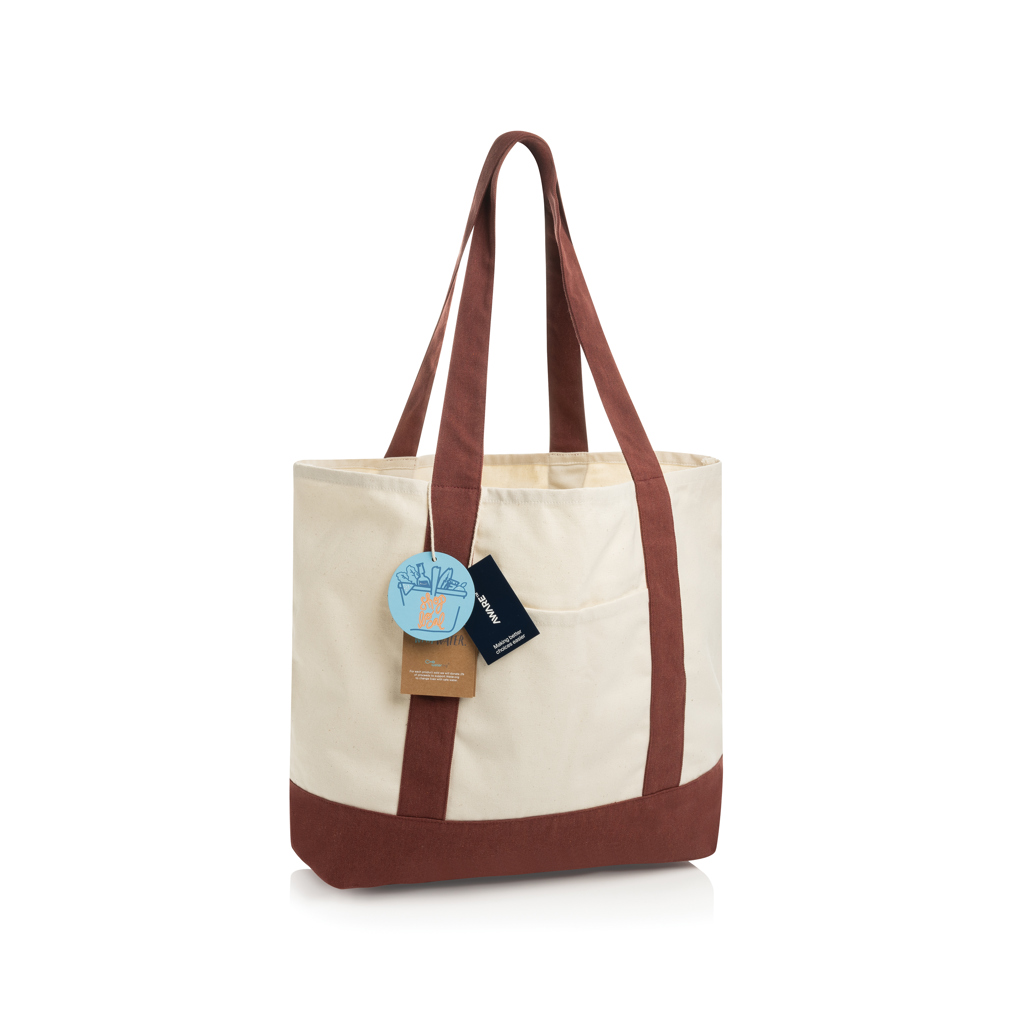Sac cabas 350gsm en coton recyclé AWARE™ SHOP LOCAL