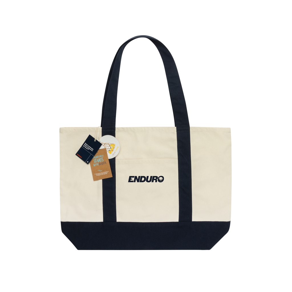 Sac cabas 350gsm en coton recyclé AWARE™ SHOP LOCAL