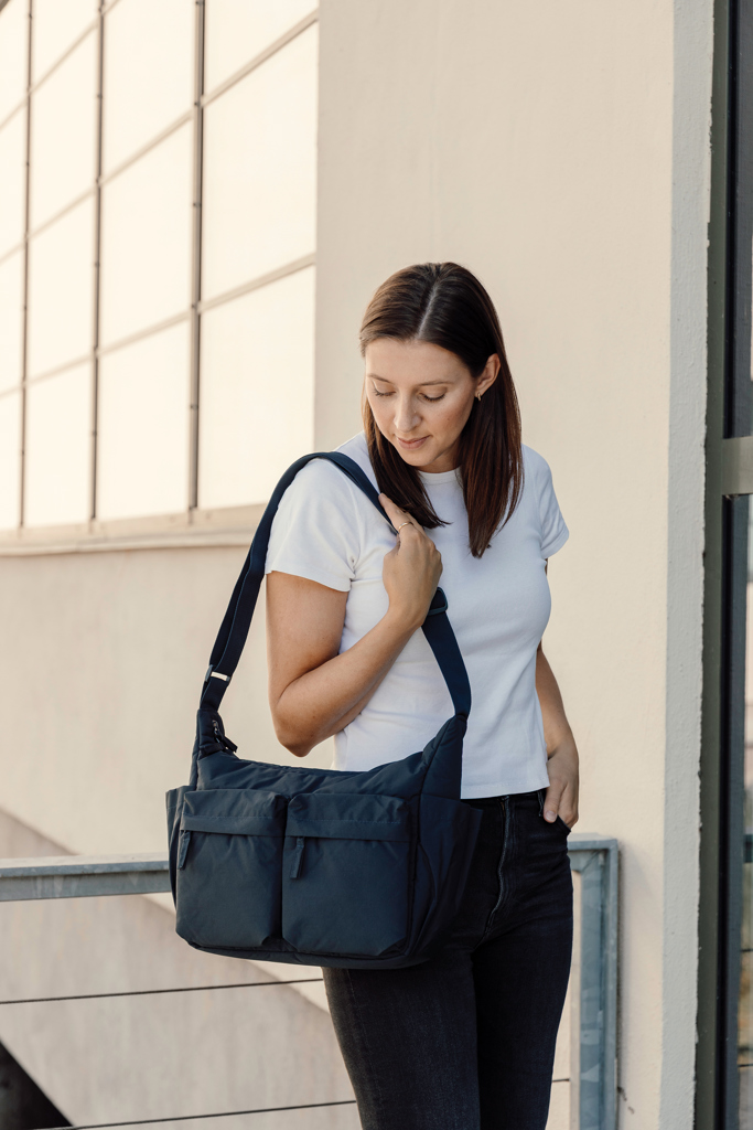Sac bandoulière en nylon recyclé RCS KENTO URBAN