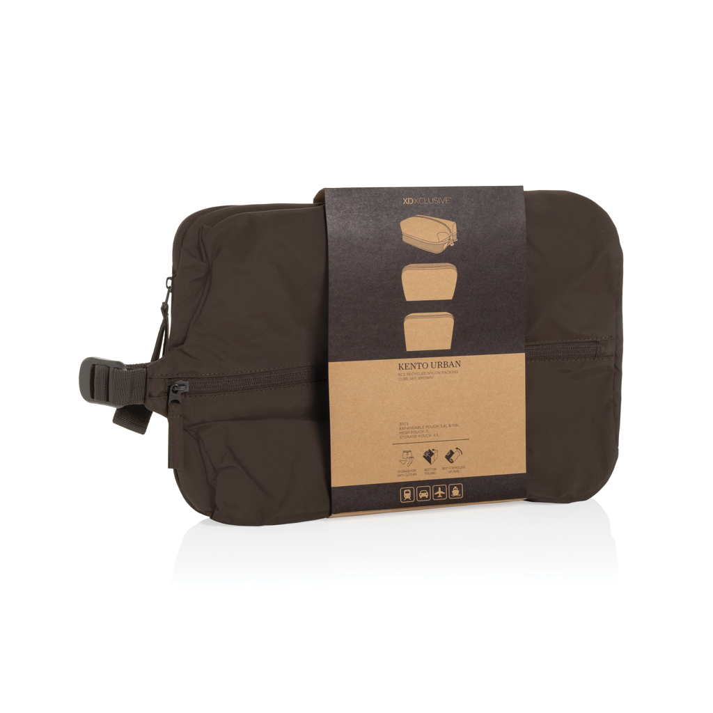 Lot de cubes de rangement en nylon recyclé RCS KENTO URBAN