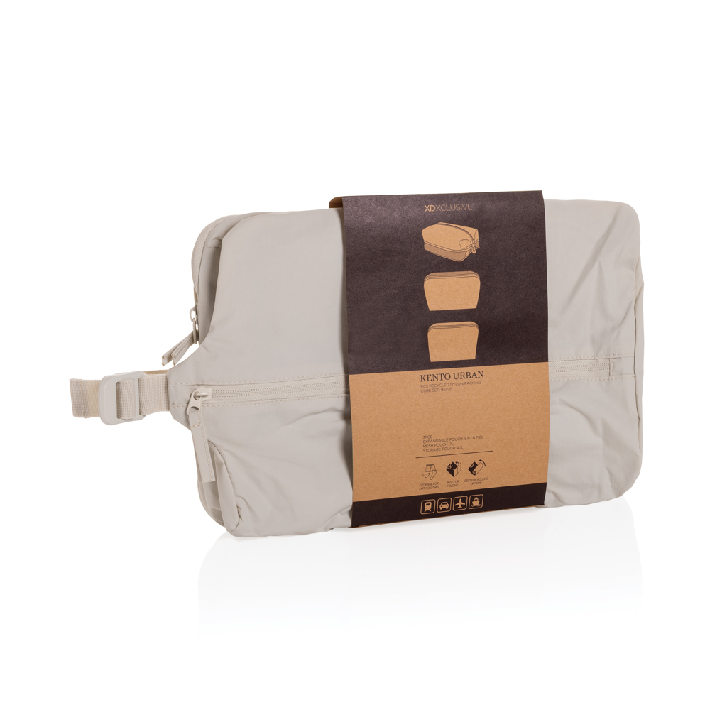 Lot de cubes de rangement en nylon recyclé RCS KENTO URBAN