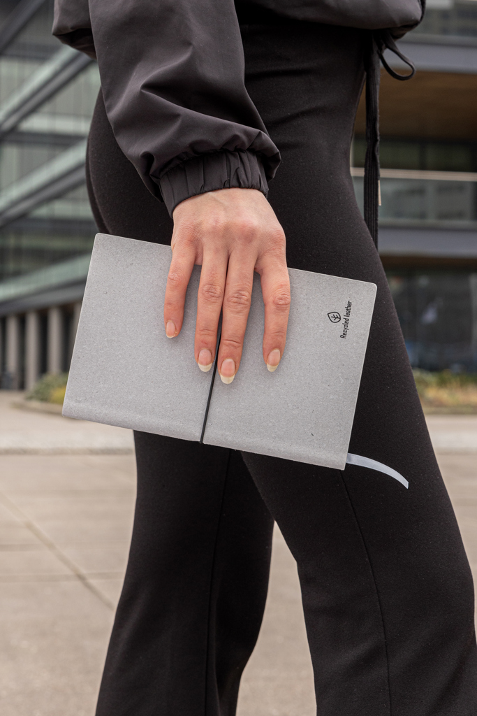 Picture of A5 recycled leather notebook
