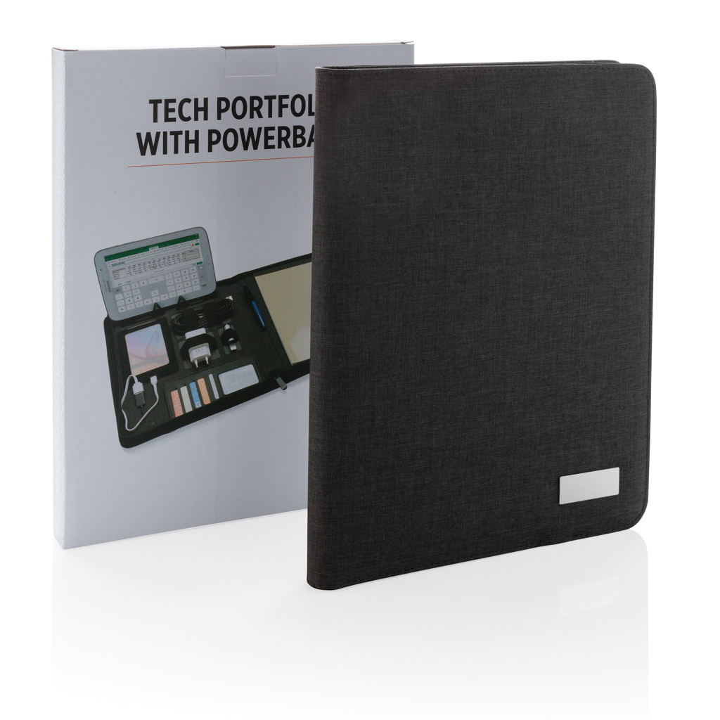Picture of Tech portfolio with powerbank
