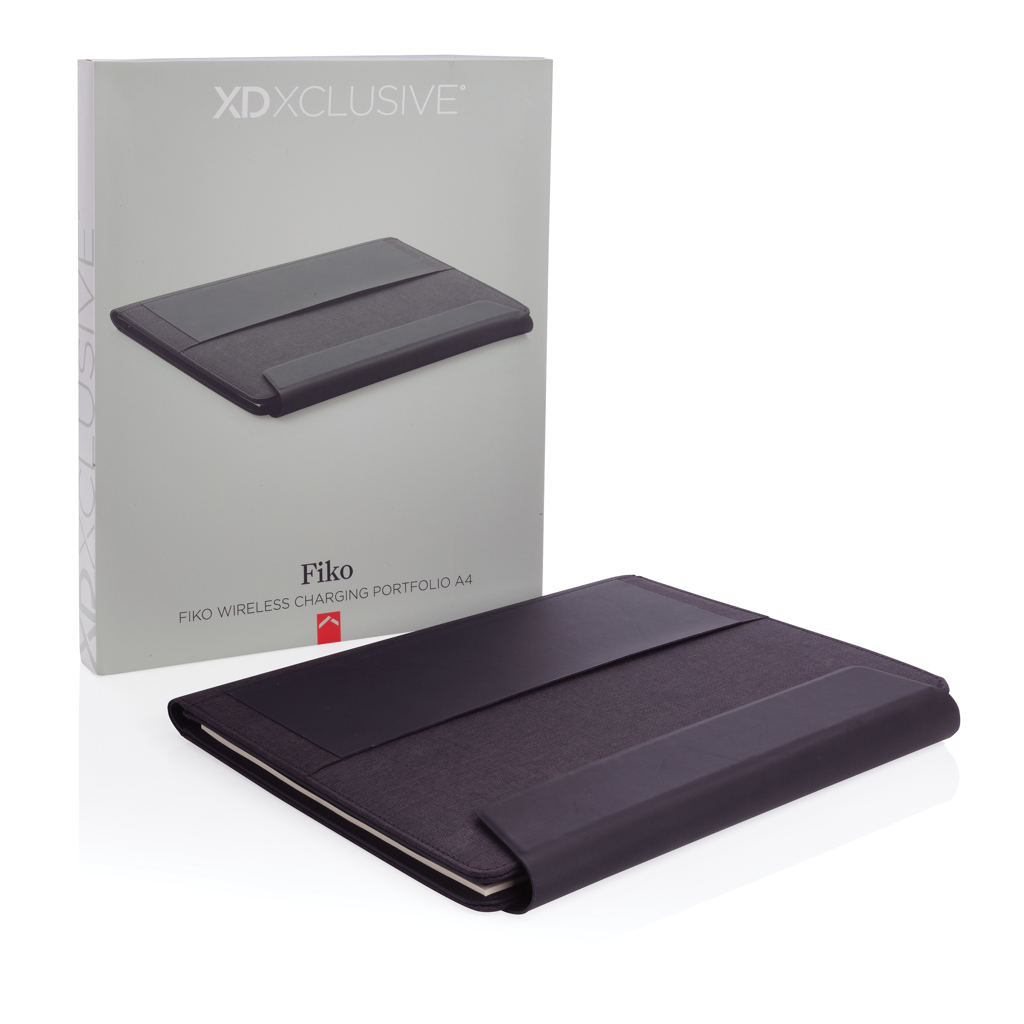 Picture of Fiko 5W wireless charging portfolio A4 with powerbank