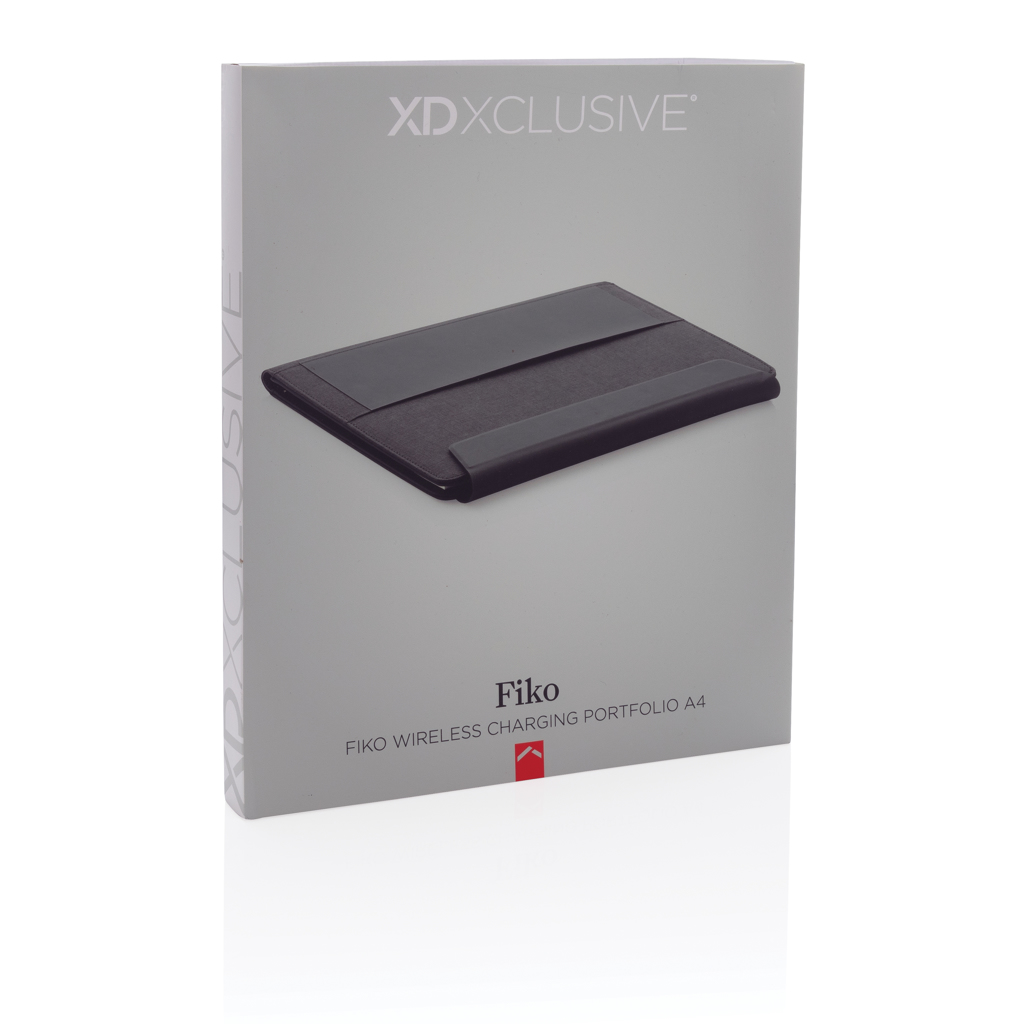 Picture of Fiko 5W wireless charging portfolio A4 with powerbank