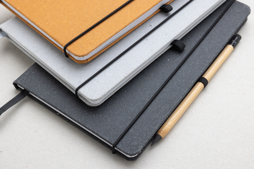 Picture of Recycled leather hardcover notebook A5