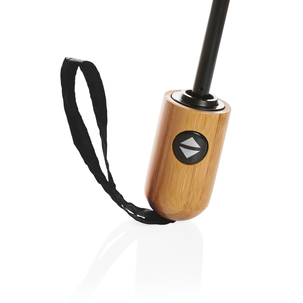 Picture of 21" Impact AWARE™ RPET 190T bamboo auto open/close umbrella