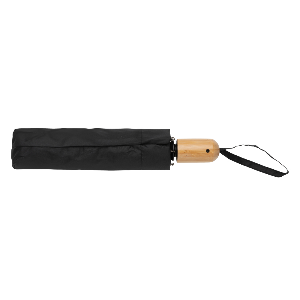 Picture of 21" Impact AWARE™ RPET 190T bamboo auto open/close umbrella