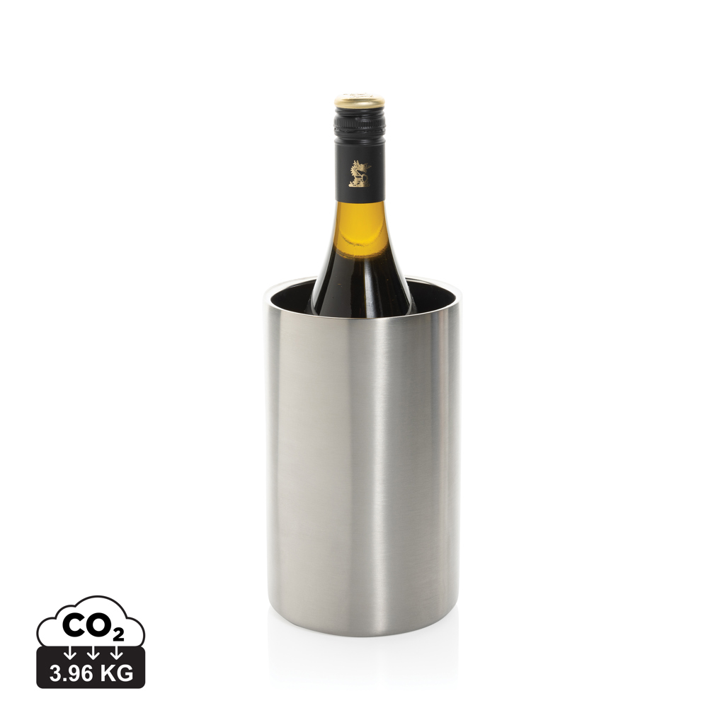 plata Cubo Vino de acero inoxidable reciclado certificado