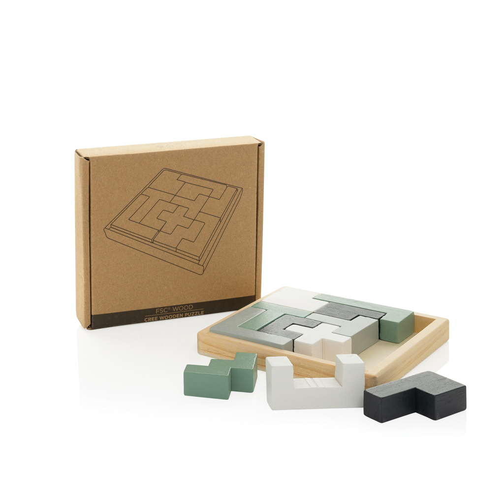 Rompecabezas de madera Cree