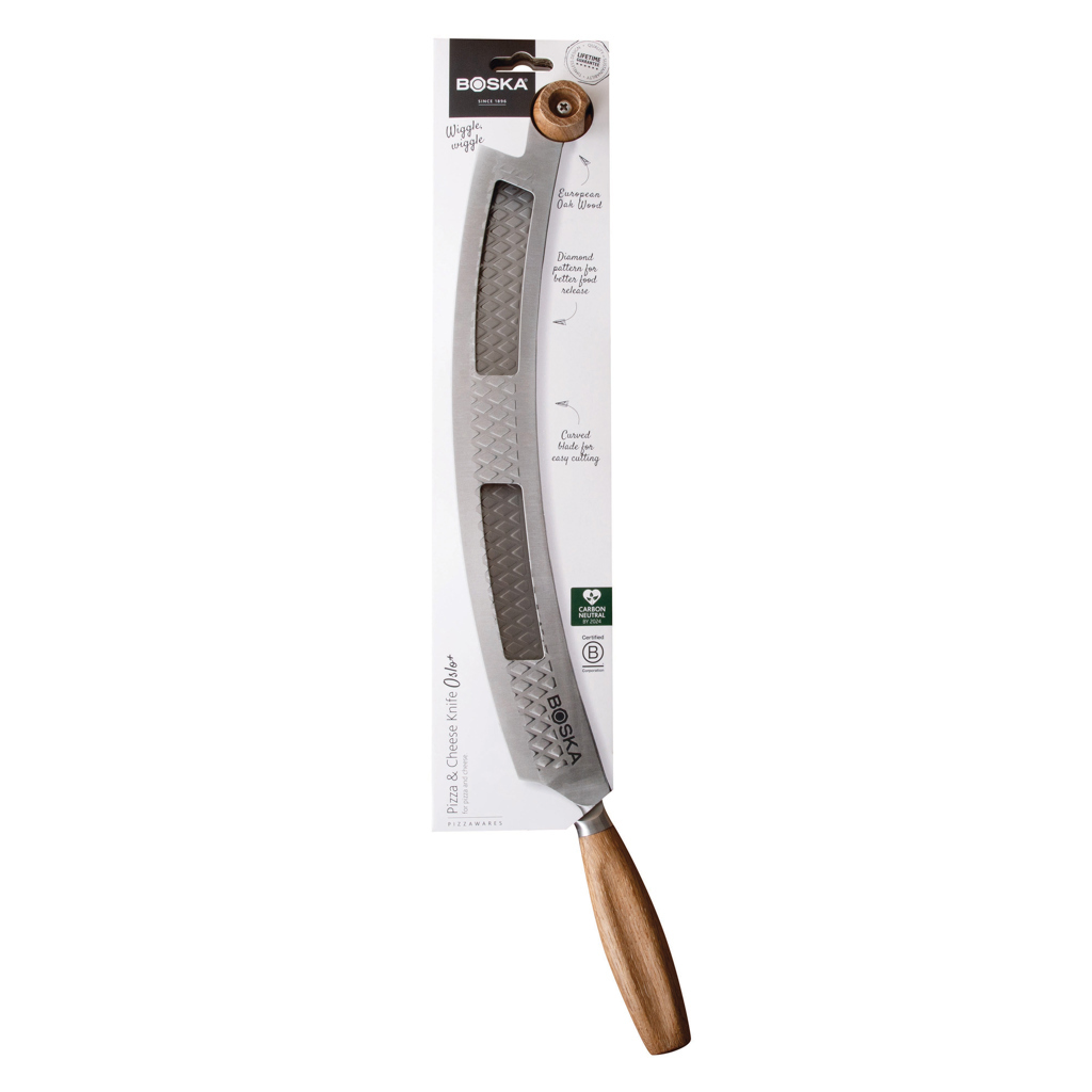 acero, marron Cuchillo para pizza y queso BOSKA Oslo+Nr.4
