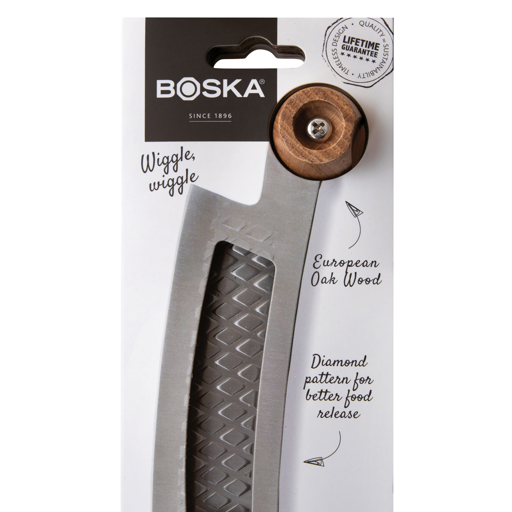 acero, marron Cuchillo para pizza y queso BOSKA Oslo+Nr.4