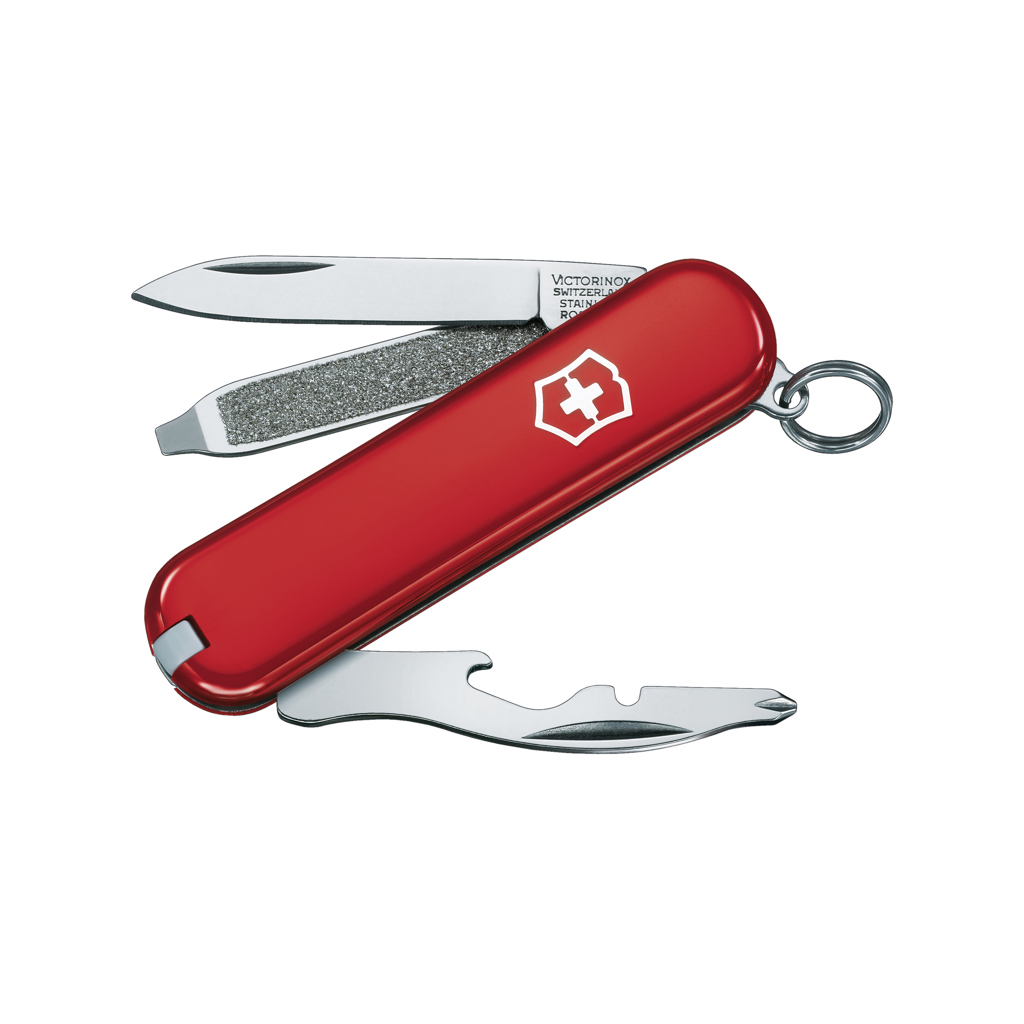Navaja de bolsillo VICTORINOX Small Rally con 9 funciones.
