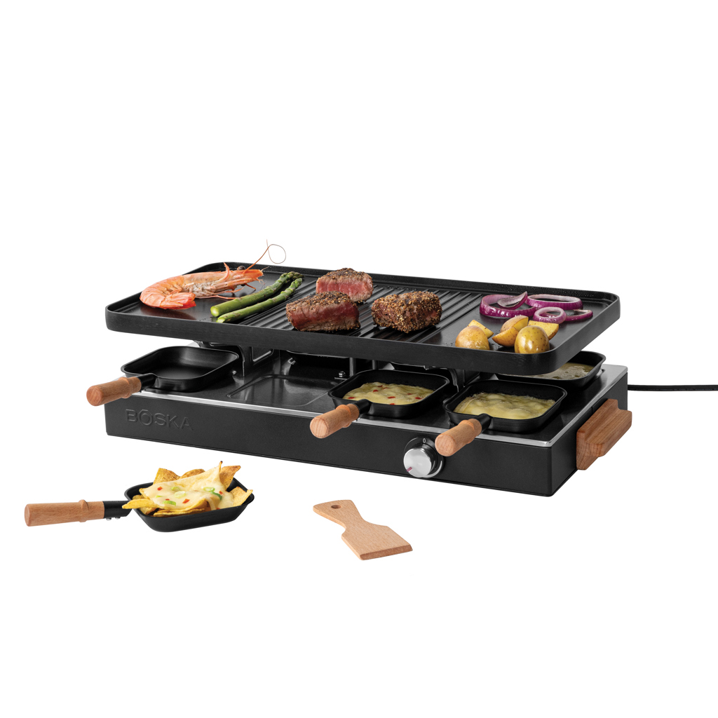 RACLETTE GOURMET PARTY PARA 8 PERSONAS BOSKA (UE TIPO F)