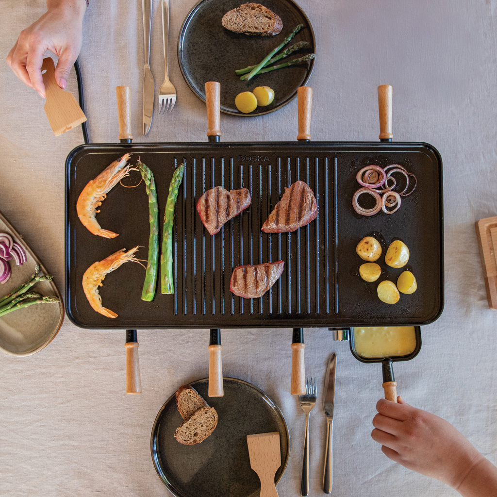 Raclette Gourmet Party para 8 personas BOSKA (UE tipo F)